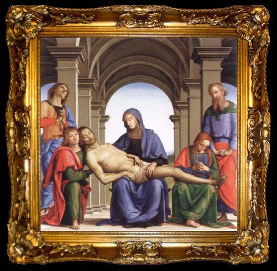 framed  Pietro Perugino pieta, ta009-2